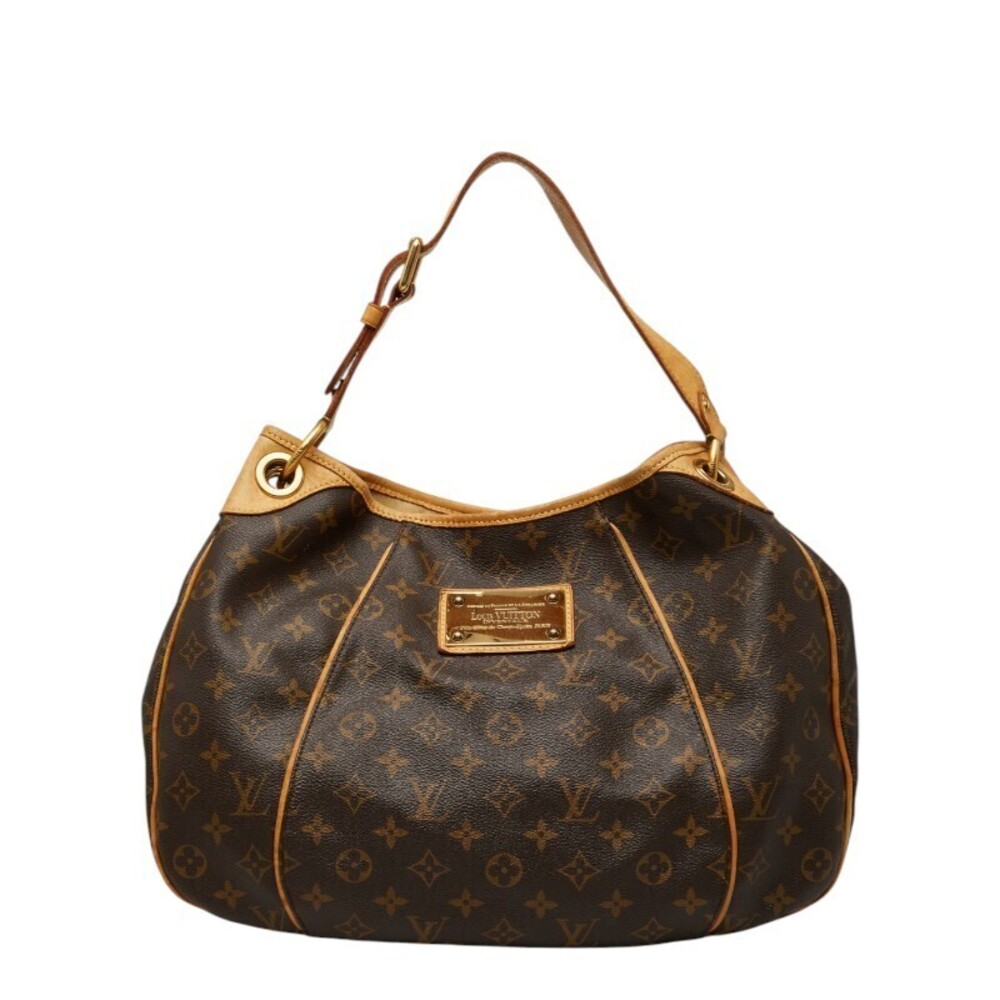 Louis Vuitton Monogram Galliera Hobo Bag Brown Leather